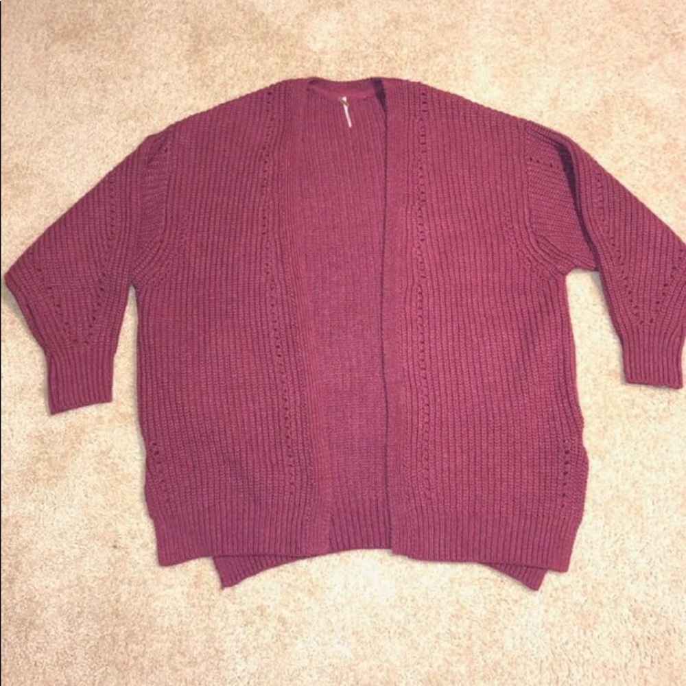 Free people— LARGE —- raspberry color